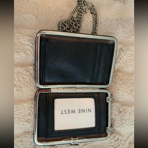 Black sequin Nine West crossbody purse - Picture 2 of 2